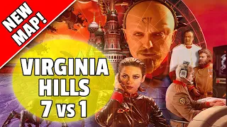 Red Alert 2 | Virginia Hills - NEW MAP! | (7 vs 1)