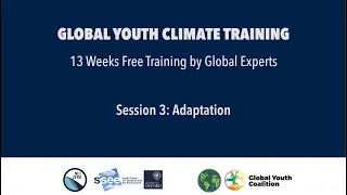 Global Youth Climate Training | Session 3 | Adaptation | FRENCH