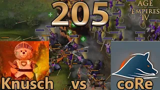 Knusch 🇦🇹 vs coRe 🇩🇪 - Conquerers Cup - Best of 5 - Age of Empires 4 - Cast 205 [Deutsch/4K]