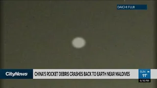 China’s rocket debris crashes back to Earth