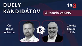Duely kandidátov: Örs Orosz (Aliancia) vs Zdenko Čambál (SNS)