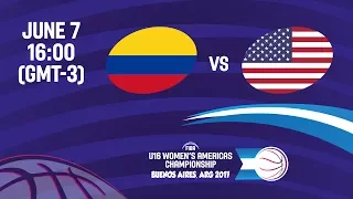 Colombia vs United States - Group B - FIBA U16 Women's Americas Championship