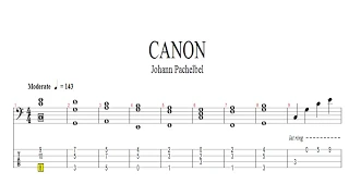 Canon - Johann Pachelbel (classical bass tab)