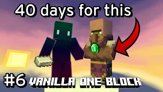 Villagers! (One Block Vanilla Episode 6)