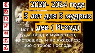 2020-2021-2022-2023-2024: 5 лет для 5 мудрых дев (Исход). Канал "Мудрая Дева". видео от 16/06/2020