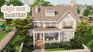 single mom's suburban  The Sims 4 speed build