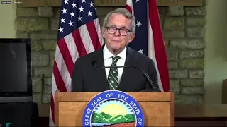 Ohio Governor Mike DeWine holds gives an update on coronavirus and the return to schools