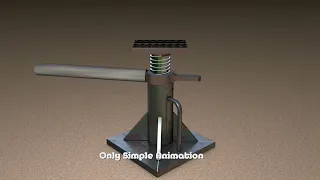 Home made car lift jack or stand jack simple animation