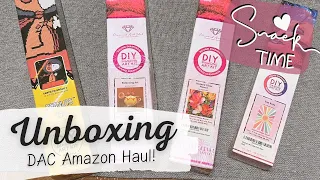 Unboxing FOUR Amazon Exclusive Diamond Art Club Kit Haul! Surprise New Snacks!