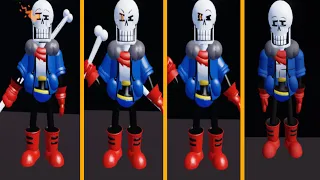 Disbelief Papyrus phase 1-4 showcase (Roblox Undertale Timeline Collapse)