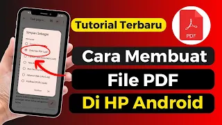 Cara Membuat File PDF Di HP  Android 2024