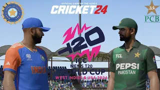 INDIA VS PAKISTAN T20 WORLD CUP WARM UP MATCH WITH NEW JERSEYS - CRICKET 24