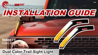 Trail Sight LED Lights Installation | Ford Bronco | MABETT