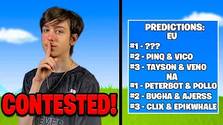 Peterbot CONTESTED!? | FNCS Grand Finals Predictions & Dropspots
