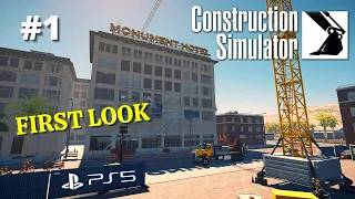 CONSTRUCTION SIMULATOR (2022) | PS5 | Episode 1: GETTING STARTED!!
