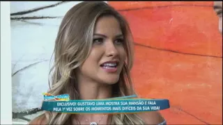 Gusttavo Lima e Andressa Suita apresentam a mansão em que moram