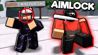 AIMLOCK Abusing Makes The Strongest Battlegrounds TOO EASY...  (Roblox)