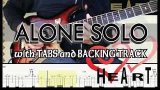 HEART | ALONE GUITAR SOLO with TABS and BACKING TRACK | ALVIN DE LEON (2019)