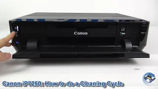 Canon Pixma iP7250: How to do Printhead Cleaning Cycles and Improve Print Quality