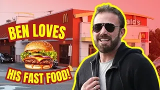 Ben Affleck Stuffs His Face At The McDonald's Drive-Thru