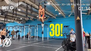 30 Unbroken Ring Muscle Ups | Noah Ohlsen