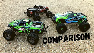 Traxxas Hoss 4x4 VXL, Maxx, and Stampede 4x4 VXL Comparison