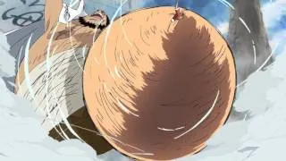 One Piece attaque finale - Luffy VS Géant de la Marine - Gomu Gomu no Gigant Rifle