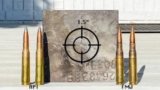 Armor Piercing Rounds 50 Cal FMJ vs 50 Cal API