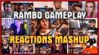 RAMBO Gameplay Mortal Kombat 11 Trailer Reactions Mashup