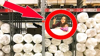 ЭПИК ФОРТ В IKEA ... СПАЛИЛА ОХРАНА | КРУТО КАК 24 ЧАСА И НОЧЬ В IKEA