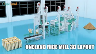 Rice Mill Plant Layout Design | Rice Mill Layout | 3D Anitation