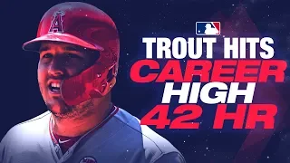 Mike Trout ALREADY has 42 home runs, a new career high!