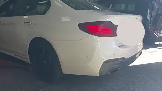 BMW 540I G30 2017 VRSF 4.5" Downpipe start up.