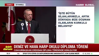 ABD, NATO, YUNANİSTAN! Cumhurbaşkanı Erdoğan, Deniz Harp Okulu Diploma Töreni'nde Çok Sert Konuşma