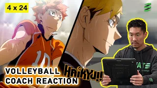 Volleyball Coach Reacts to HAIKYUU S4 E24 - Let's Take It Easy