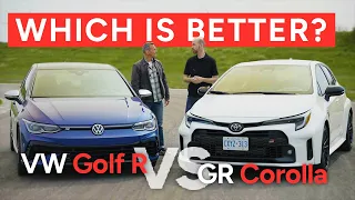 Toyota GR Corolla vs VW Golf R Comparison