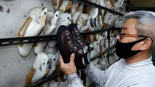 The Oldest Handmade Shoe Store in Korea. Process of Making Hiking Boots.