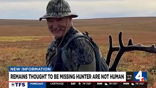 Remains thought to be missing Tennessee hunter are not human