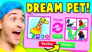 I Traded Away My *MEGA NEON GIRAFFE* For This... Adopt Me RICH FLEX SERVER *TRADE PROOFS* (Roblox)