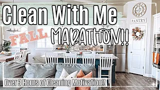 FALL CLEAN with ME MARATHON 2020 :: OVER 3 HOURS of INSANE SPEED CLEANING MOTIVATION #WITHME