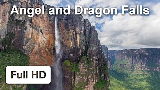 Angel and Dragon Falls, Venezuela —