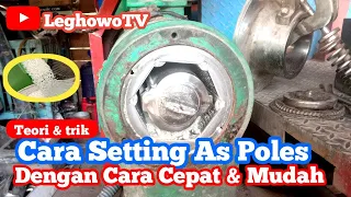 Setting As Polisher Atau Poles Pada Selip Padi Agar Beras Tidak Patah Dan Bersih Dari Las Gabah