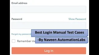 Top Login Page Test Cases - Manual Testing Interview Questions
