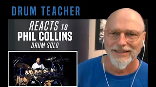 Drum Teacher Reacts to Phil Collins - Drum Solo