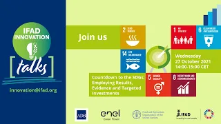 InnovationTalk#7 - Countdown to the SDGs: Employing Results, Evidence, and Targeted Investments