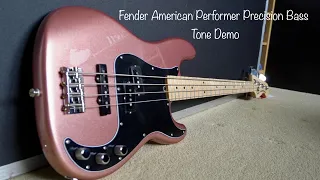 Are Yosemite Pickups Fender's Gnarliest? | Fender American Performer Precision Bass | Tone Demo |