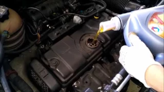 Peugeot 206 1.4 oil change, olajcsere