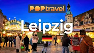 Walk in LEIPZIG, Germany 🇩🇪 - Winter Tour - 4K 60FPS