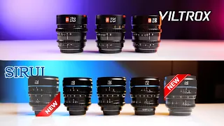 Sirui 16mm & 75mm T1.2 | Sirui Nightwalker VS Viltrox