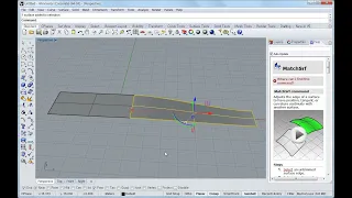 Rhino 3D 강좌 - 104. Surface Edit Tools - Match